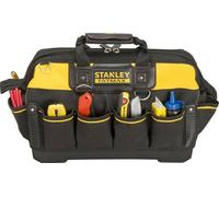 STANLEY FATMAX Bolsa de herramientas 49 x 26 x 10 cm, Base rígida y resistente al agua con correa sólida para el hombro, Asa de goma, Elástico para herramientas, 1-93-950