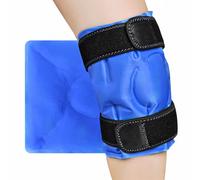 Bolsa Hielo Rodilla, Reutilizables Rodillas Paquete de Hielo, Paquete de hielo en la Rodilla con envoltura (Azul oscuro)