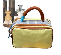 Bolsa higiénica, bolsa de aseo a cuadros versátil con escuela festival golf to aeropuerto bolsa de viaje para artículos de aseo, bolsa de avión puerta de viaje-puerta, gran neceser