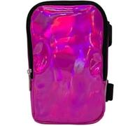 Bolsa holográfica para muslo, bolsa de pierna para mujer, bolsa de muslo con correa ajustable para la pierna, senderismo, viajes, deportes, riñonera, Magenta oscuro, Clásico