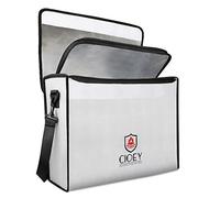 Bolsa ignífuga para documentos - Caja ignífuga [Aislamiento térmico] Cajas de seguridad ignífugas para el hogar Bolsa grande ignífuga con cremallera bloqueable Caja de seguridad ignífuga Caja fuerte