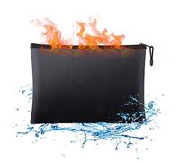 Bolsa ignífuga para documentos, impermeable y resistente al fuego, con revestimiento de silicona que no irrita la piel, ideal para guardar d