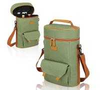 Bolsa impermeable de doble capa para botella de vino, almacenamiento portátil de alta calidad para viajes, picnics y playa