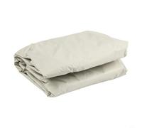 Bolsa impermeable de pirámide de gas resistente al viento para patio, cubierta de almacenamiento de cuerda gris, 61 x 96,5 cm con calentador Oxford 190t, protección al aire libre (beige)