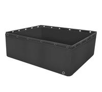 Bolsa impermeable de PVC para estanque de peces con válvula de drenaje, piscina plegable duradera para jardín y almacenamiento de agua de emergencia