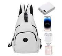 Bolsa impermeable - Mochila ajustable | Bolsa de hombro compacta con múltiples bolsillos para lonchera, bebidas, cartera, teléfono, perfecta para viajes al aire libre, senderismo, camping y uso diario