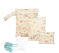 Bolsa Impermeable para Seco y Mojado, Juego De 3 Fundas Acuáticas Resistentes Al Agua, Bolsas Estancas para Pañales y Trajes de Baño Infantiles - Uso en Viajes, Camping, Gimnasio, Piscina y Actividade