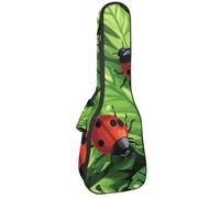 Bolsa impermeable para ukelele de concierto, bolsa acolchada con correas ajustables, diseño de globos oculares de Halloween sin costuras, Multicolor 02, 25.9x9x3.1in/66x23x8cm, Organizador de bolsas