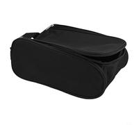Bolsa impermeable para zapatos de golf, portátil, a prueba de polvo, con asa para golfistas, plegable, poliéster, 14 x 34 x 23 cm, Black