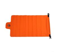 Bolsa inflable de camping, aire plegable para colchoneta de dormir, inflador manual de nailon portátil con correa para senderismo, viajes al aire libre (naranja)