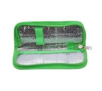 Bolsa Insulina Isotermica Bolsa diabética insulinodependiente la Caja Portable de la insulina del Paciente diabético Bolso más Fresco Aislado Organizador del Caso médico de Viaje (Color : Verde)