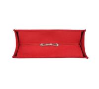 Bolsa interior con tapa deslizante para un almacenamiento seguro de cosméticos y regalos, bolsa de maquillaje percibida con tobogán, Red, Small