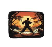 Bolsa Interior para portátil Karate Men, Resistente a Golpes y portátil, de Tela Oxford, Duradera, Ideal para Negocios, oficinas y Viajes.