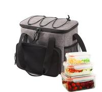 Bolsa isotérmica | Bolsas impermeables de Oxford con aislamiento impermeable | Caja portátil para cubitos de hielo | para pesca al aire libre coche trabajo camino picnic playa piscina golf