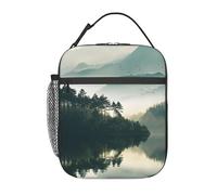 Bolsa Isotérmica Lago tranquilo Ligera Bolsa del Almuerzo Polifuncional Almuerzo Porta Alimentos para Viaje Mujer Picnic