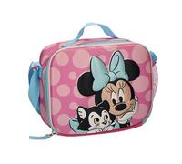 Bolsa Isotérmica Minnie Mouse Niña Talla Única - Lonchera Infantil 3D Rosa con Asa y Bandolera Ajustable, Interior Térmico para Mantener la Comida, Ideal para Colegio, Excursiones y Picnic