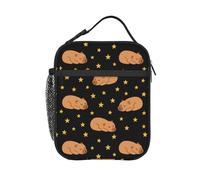 Bolsa Isotérmica Osos Estrellas Negros Reutilizable Bolsas de Refrigerios Polifuncional Fiambrera para Hombres Picnic Viaje