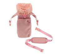 Bolsa Isotérmica para Portavasos Rosa de Oxford con Correa Ajustable | Aislamiento Térmico, Bolsillo para Teléfono, Exterior Resistente al Agua, Plegable, para Correr, Viajes y Yoga