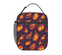 Bolsa Isotermica Porta Alimentos Fútbol americano Resistente Bolsa de Almuerzo Ligera Almuerzo Porta Alimentos para Clase Colegio Viaje