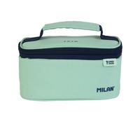 Bolsa isotérmica porta alimentos pequeña con 1 recipiente (1,5l) serie 1918, verde milan 8411574096320 64249 milan