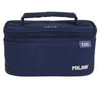 Bolsa isotérmica porta alimentos pequeña con 1 recipiente (1.5L) serie 1918. azul marino MILAN (08805SNCB), 22 x 12,5 x 12 cm
