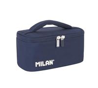Bolsa isotérmica porta alimentos pequeña con 1 recipiente (1.5L) serie 1918. azul marino MILAN (08805SNCB), 22 x 12,5 x 12 cm