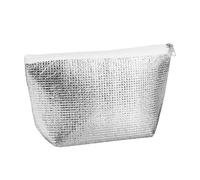 Bolsa isotérmica portátil - Azul/Gris, Bolsa de Viaje a Prueba de Frío, Reutilizable para la Compra, Capacidad de 12 Latas, Forro Aislante, Cremallera a Prueba de Fugas | Trabajo, Picnic, Campamento
