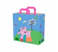 Konix Peppa Pig Bolsa de Compras 40 x 45 x 20 cm - Material reciclado - Azul y verde
