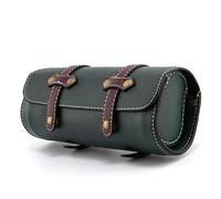 Bolsa Lateral Compatible Con Chopper Para Bobber Para Cruiser Alforjas Motocicleta Bolsa Herramientas Trasera Horquilla Delantera PU Bolsas Almacenamiento Equipaje(Green)