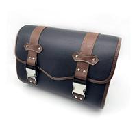 Bolsa Lateral Compatible Con Suzuki 1 Uds Bolsas SILLÍN Motocicleta PU herramienta Lateral Bicicleta Bolsa Trasera Bolsa Almacenamiento Equipaje, Accesorios Repuesto(Brown)