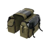 Bolsa Lateral Compatible Con Uzuki Para Dr 650 Moto Bolsa Sillín Para Grande Motociclismo Lona Viaje Alforjas Impermeables Caja Herramientas Laterales(Green)