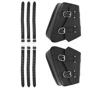 Bolsa Lateral Moto Compatible Con Para Vulcan W800 Alforjas PU Negras Para Motocicleta Bolsa Lateral Piezas Almacenamiento Equipaje Accesorios