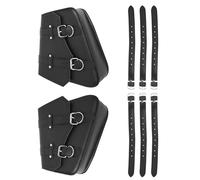 Bolsa Lateral Moto Compatible Con Triumph Para Twin Para Bonneville Para Thruxton Motocicleta Alforjas De PU Negras Bolsa Lateral Piezas Almacenamiento Equipaje