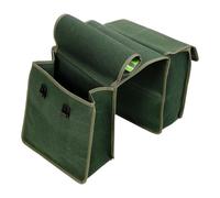 Bolsa Lateral para Motocicleta Desmontable, de Lona, Almacenamiento Doble | Correas Traseras, Solapa Lateral y Bolsillo, Aspecto Vintage, para Motoristas y Scooter, Uso Nocturno