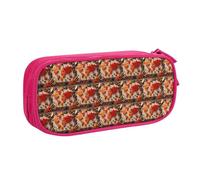 Bolsa ligera para bolígrafos, diseño de mapa del mundo, hecho de especias, para escuela, universidad, oficina, viajes, niños, niñas y adultos, Pink, Talla única, Juego de mochila escolar
