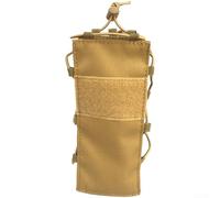 Bolsa ligera para botellas de 83 g con correa, Color barro, Deportes al | Nailon resistente a los golpes, trabilla segura para cinturón, ideal para senderismo, ciclismo, compacto 20 x 6 x 8,5 cm