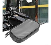 Bolsa magnética del tanque para las motocicletas con los tanques de gas del metal, bolso negro del sostenedor del teléfono del cuero de la PU con la ventana transparente del GPS y el sistema fuerte de