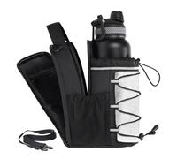 Bolsa Magnética para Botella De Agua De Gimnasio,Botella de Fitness con Funda para Teléfono | Mochila Impermeable Antifugas Portátil para Entrenamiento Gimnasio Ciclismo Senderismo Exterior