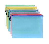 Bolsa Malla Cremallera Bolsa impermeable for documentos, carpetas, libros, lápices y papel, suministros de almacenamiento for oficina escuela(A5 23.5CMx17CM)