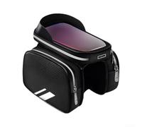 Bolsa Manillar Bici PU Agua con Ventana para tpu Bolsa Manillar | Ventana para tpu sensible, compatible móviles <7", ancho, para acceso , ideal ciclismo ruta