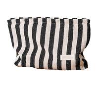 Bolsa Maquillaje Bolsa de Maquillaje de Lona a Rayas, Bolso de Mano portátil, Bolso Organizador de Viaje con Cremallera, Puede almacenar cosméticos Viaje(BLU)