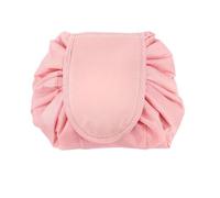 Bolsa Maquillaje Women Drawstring Cosmetic Bag Travel Storage Makeup Organizer Female Make Up Pouch Portable Waterproof Toiletry Beauty Case(Pink)