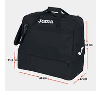 Bolsa Mediana Joma Training III 400006 Resistente - Color: Negro, Talla: S