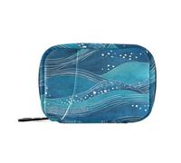 Bolsa médica azul náutica con compartimentos desmontables, organizador de píldoras acoplable