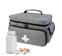 Bolsa médica - Bolsa de médico | bolsa Aiid | Organizador de botellas de píldoras | Organizador de almacenamiento de medicamentos impermeable | Contenedor de medicamentos | Portador de