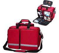 Bolsa médica de emergencia con múltiples compartimentos y correa para el hombro para el hogar, oficina, coche y uso al aire libre