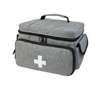 Bolsa Médica de Primeros Auxilios Vacía - Organizador de Medicamentos de Gran Capacidad Con Varios Compartimentos para Emergencias, Enfermería, Visitas a Casa y Viajes