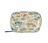 Bolsa médica pastoral de dibujos animados con compartimentos desmontables, práctica bolsa de viaje portátil para pastillas