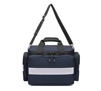 Bolsa médica profesional de primeros auxilios con separadores desmontables para traumatismos de emergencia, atención médica en el hogar, EMT y EMS, Blue