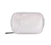 Bolsa médica rosa degradado con compartimentos desmontables, pastillero portátil de viaje para bolso